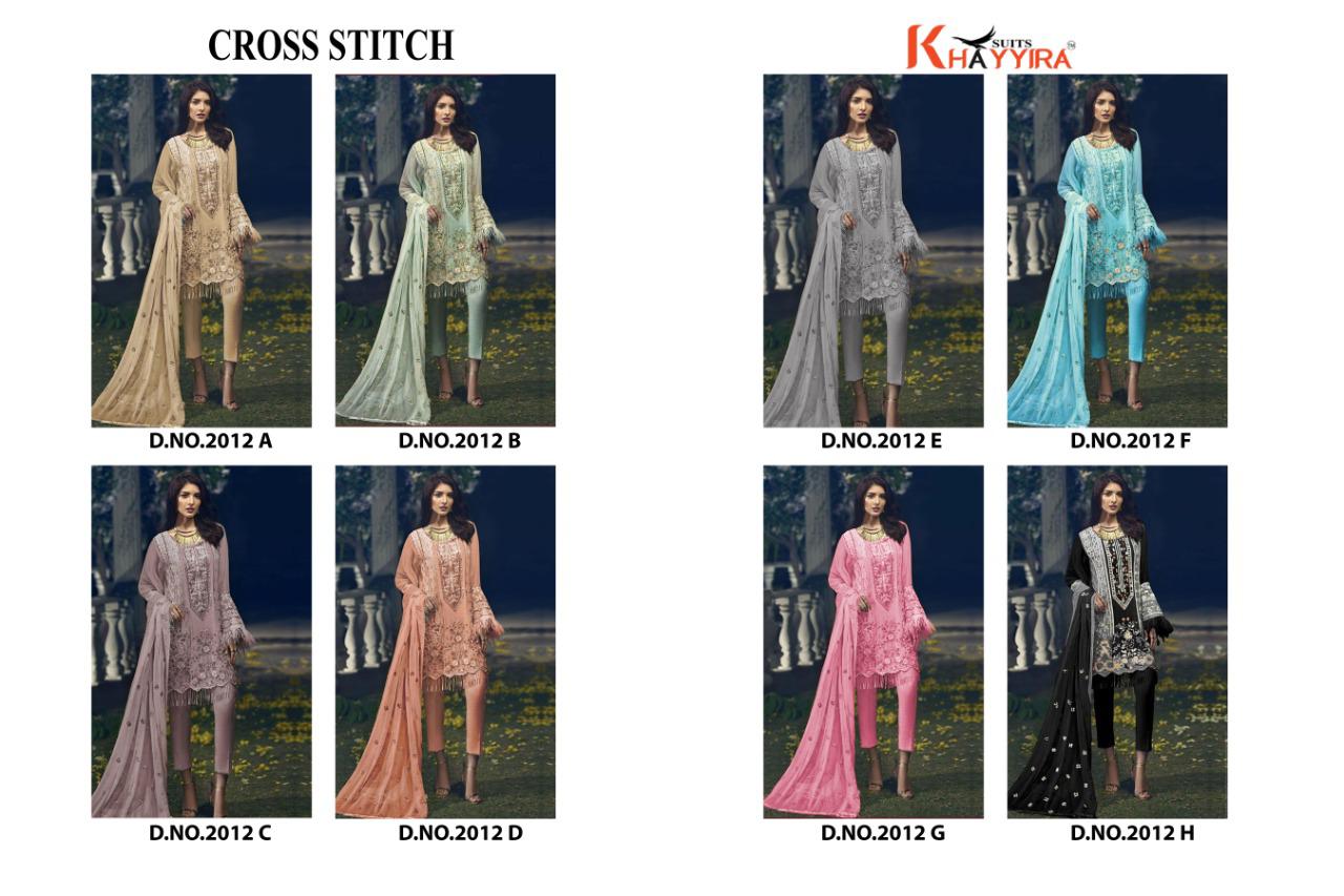 Khayyira Suits Cross Stitch 2012 Colors 