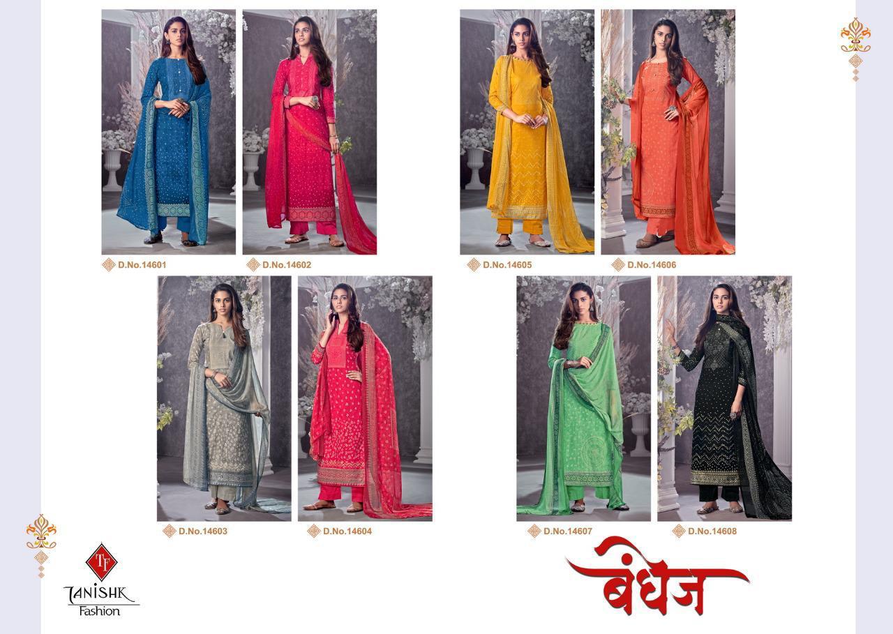 Tanishk Fashion Bandhej 14601-14608