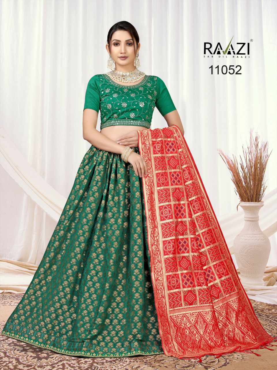 Rama Fashion Raazi Jacquard Lehenga 11052