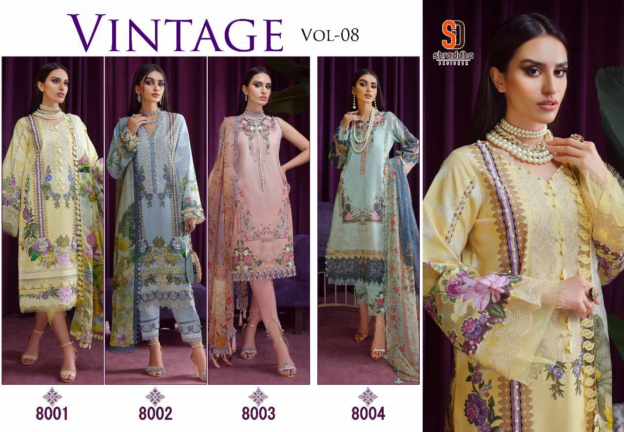 Shraddha Designer Vintage 8001-8004