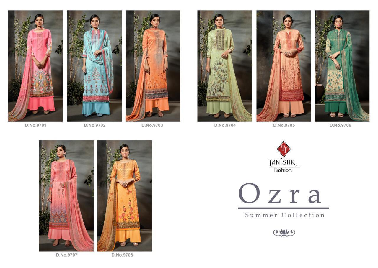 Tanishk Fashion Ozra Summer Collection 9701-9708