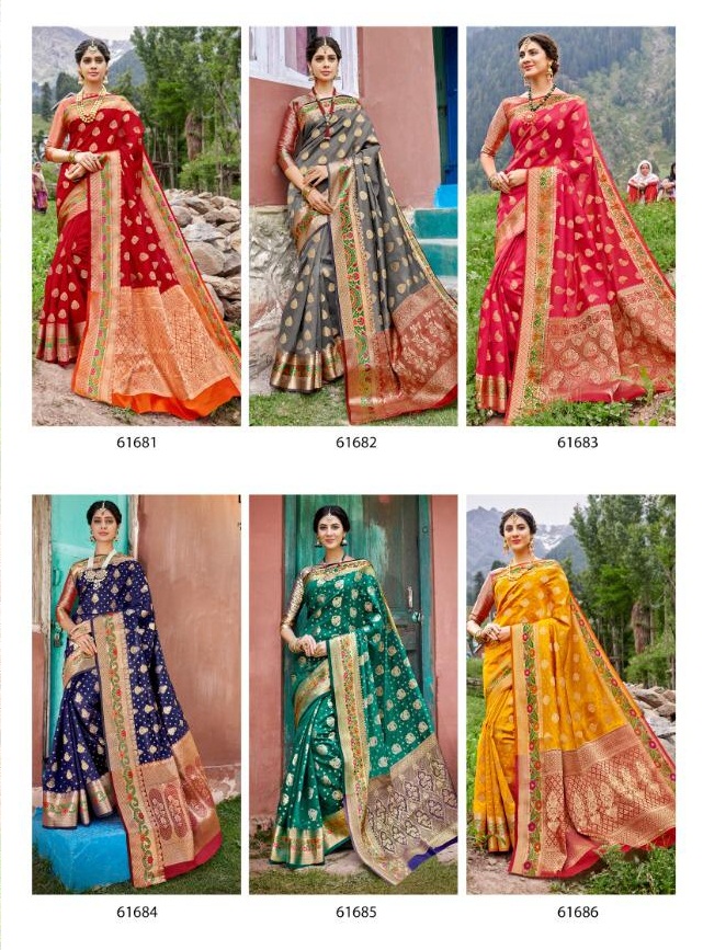 Lifestyle Saree Kashmiri Silk 61681-61686