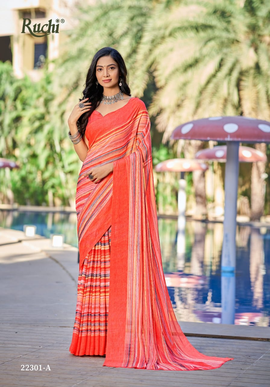 Ruchi Saree Star Chiffon 22301-A