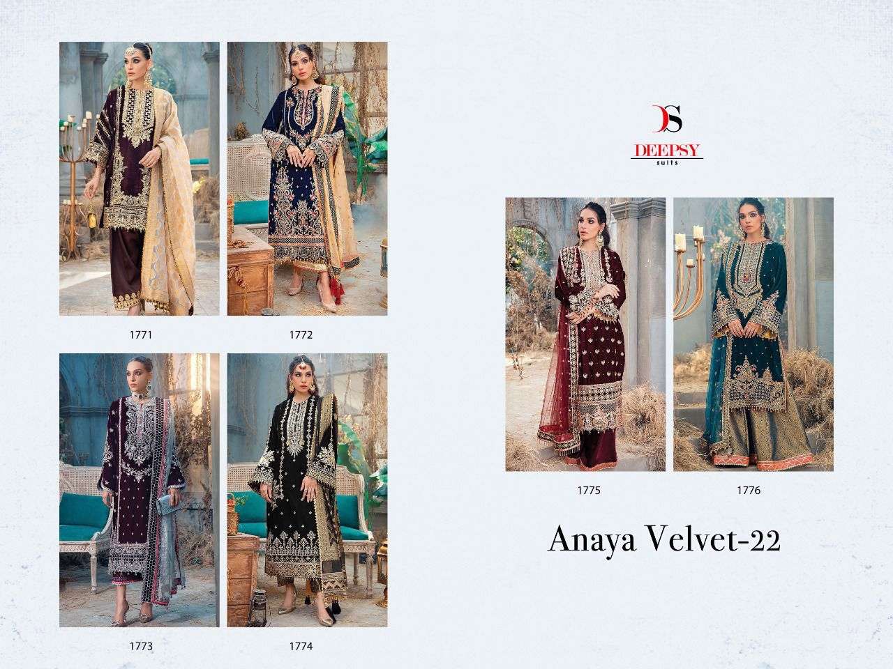 Deepsy Suits Anaya Velvet 1771-1776