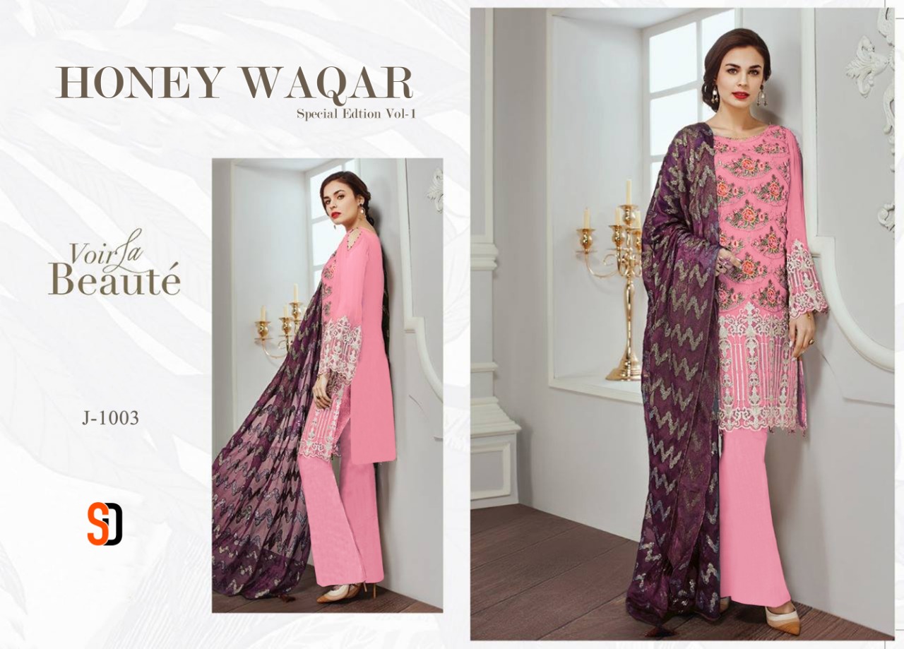 Shraddha Designer Honey Waqar Special Edition J 1003