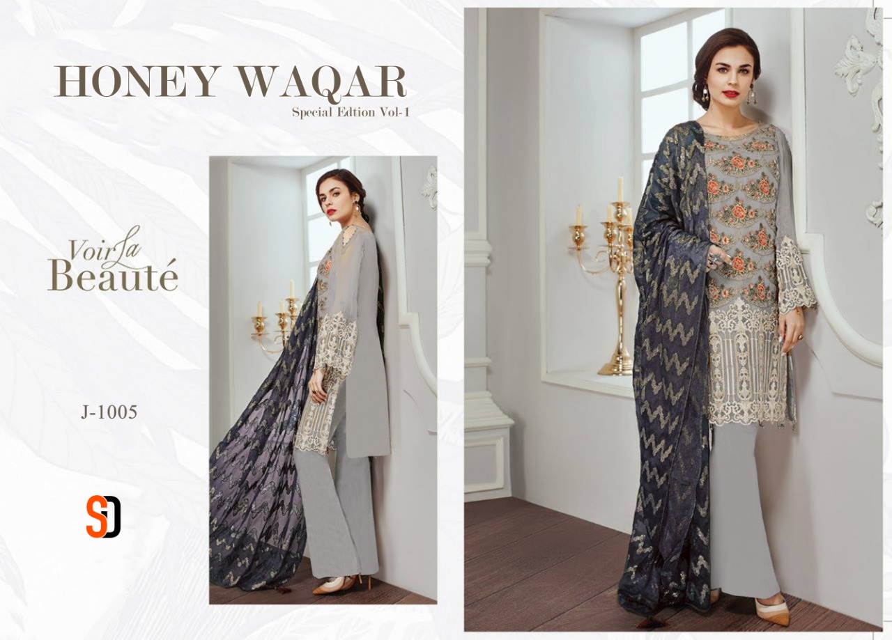 Shraddha Designer Honey Waqar Special Edition J 1005
