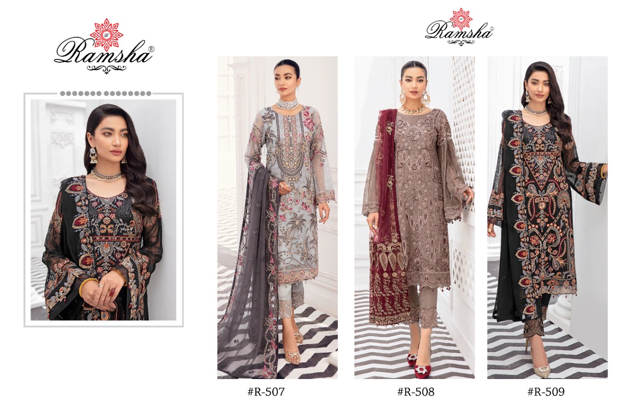 Ramsha Suits R-507 to R-509