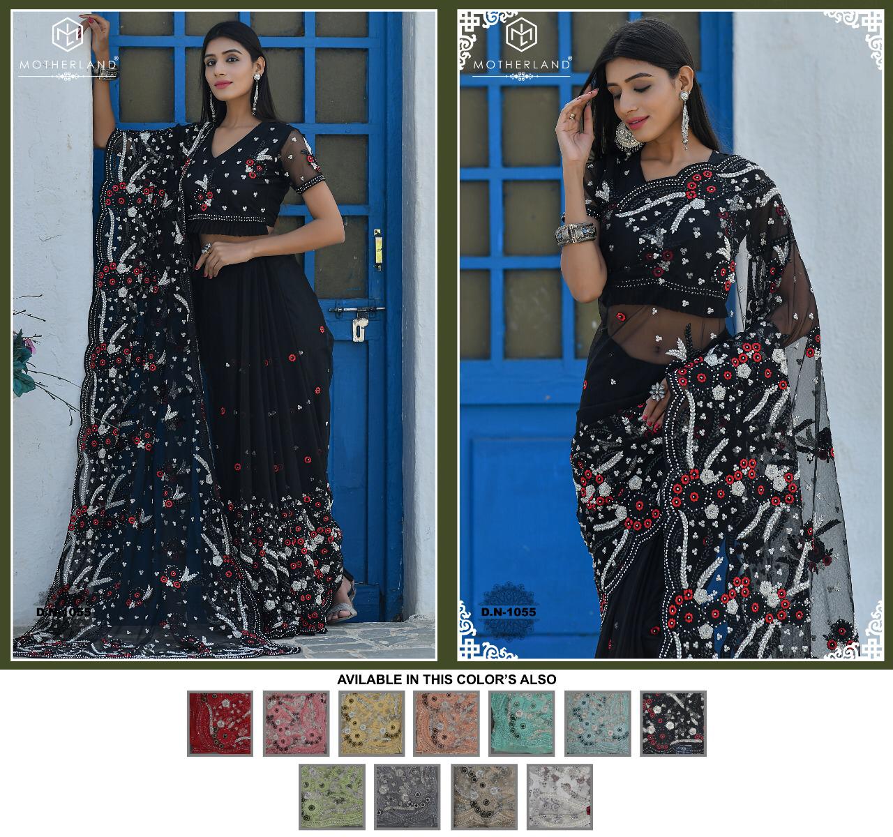 Motherland Net Designer Wedding Saree 1055