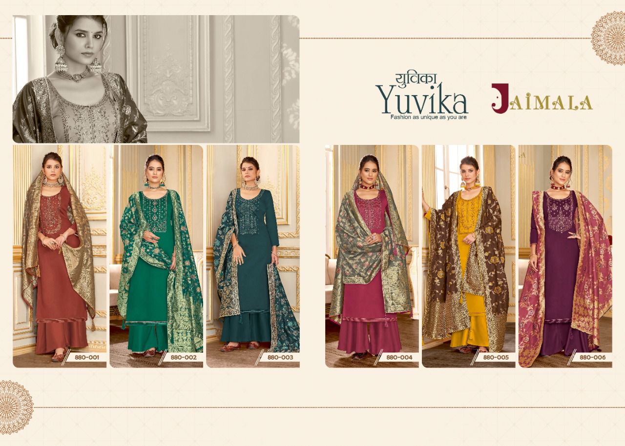 Alok Suit Jaimala Yuvika 880-001 to 880-006