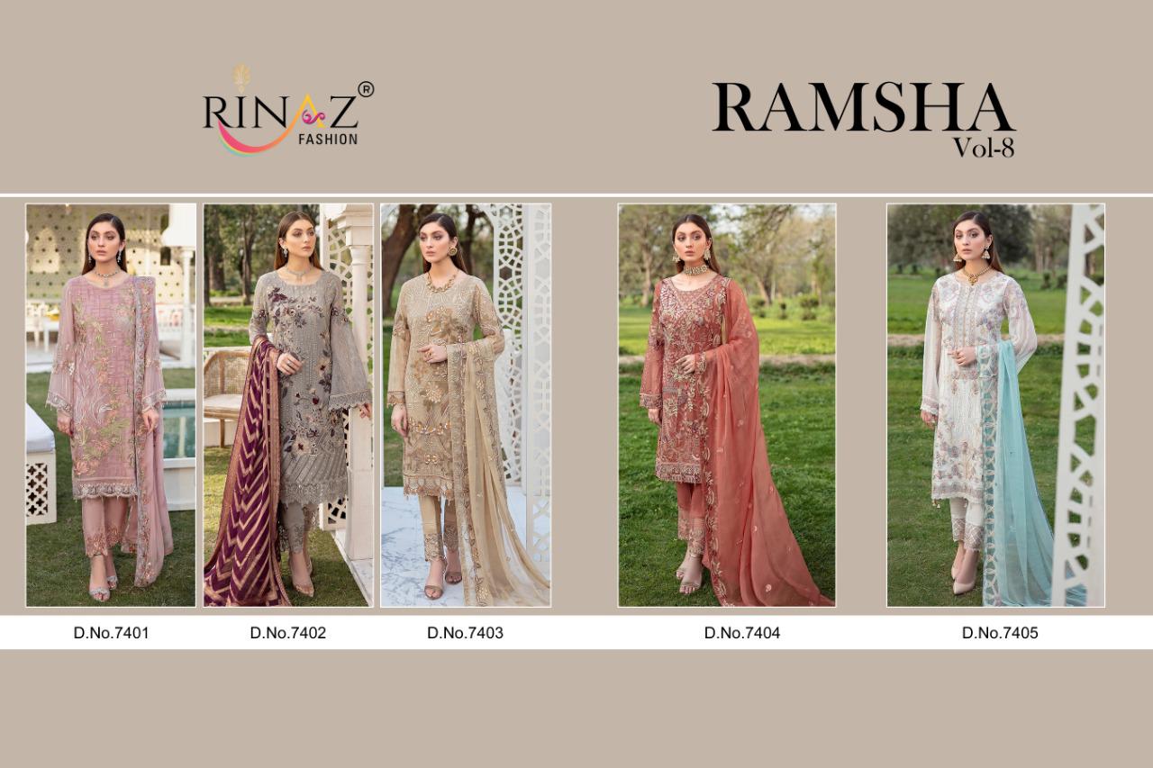 Rinaz Fashion Ramsha 7401-7405