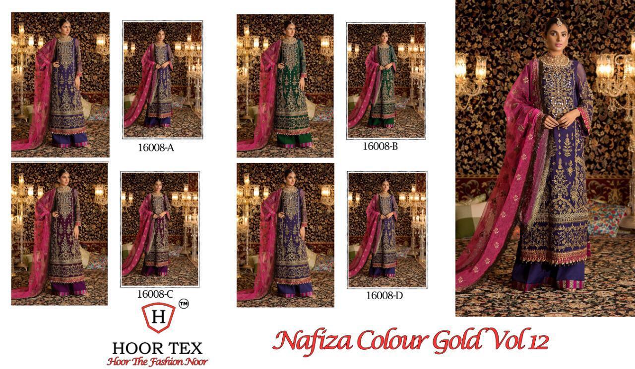 Hoor Tex Nafiza Colour Gold 16008 Colors