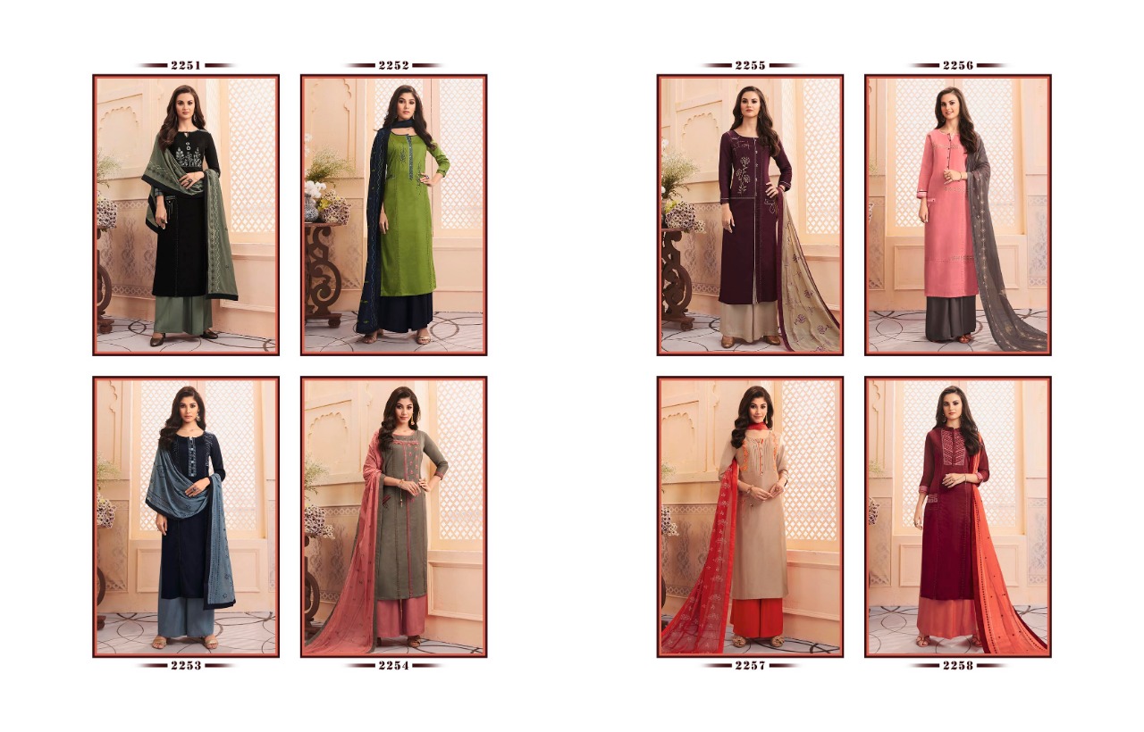 Kessi Fabrics Rangoon Cross Line 2251-2258