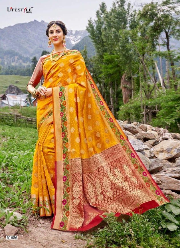 Lifestyle Saree Kashmiri Silk 61686