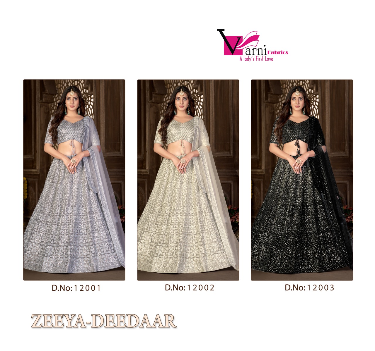 Varni Fabric Zeeya Deedaar 12001-12003