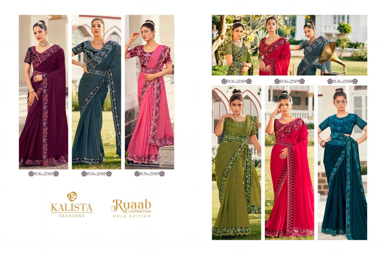Kalista Fashion Ruaab Gold 22501-22506
