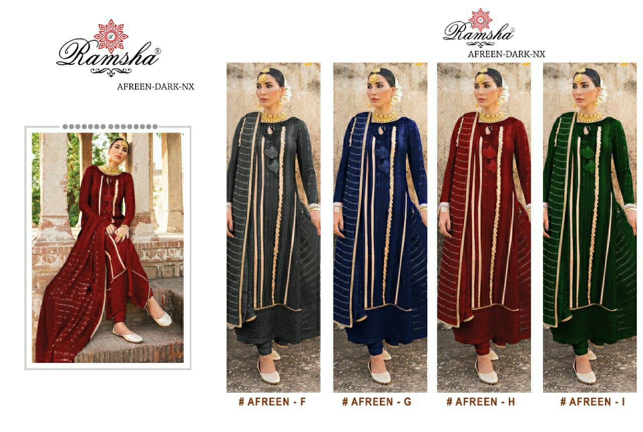 Ramsha Suits Afreen Colors 