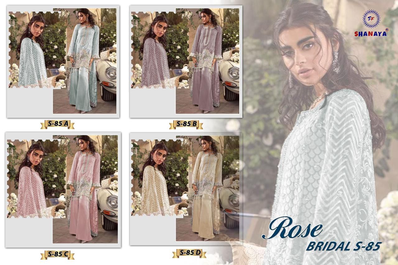 Shanaya Fashion Rose Bridal Edition S-85 Colors 
