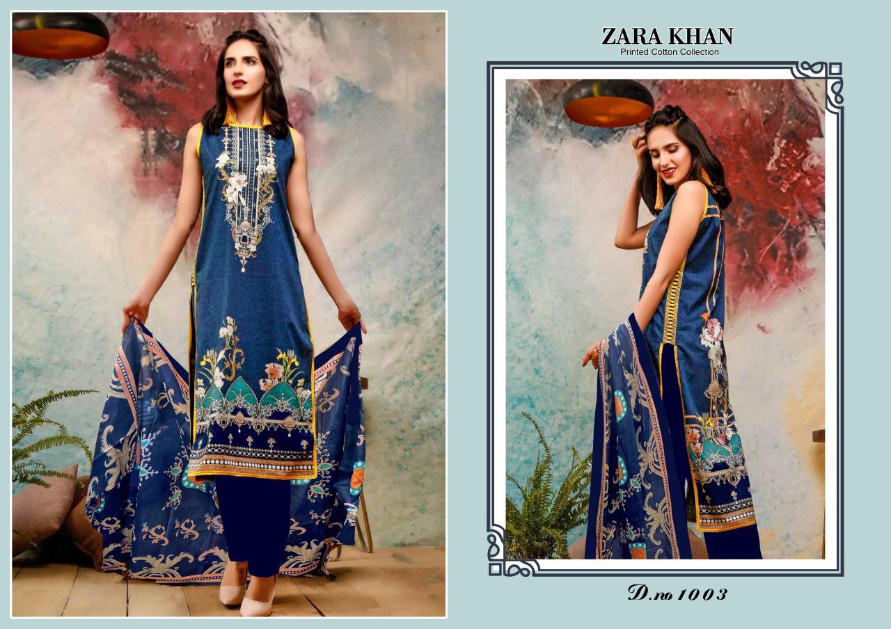 Salman Tex Zara Khan Printed Cotton Collection 1003