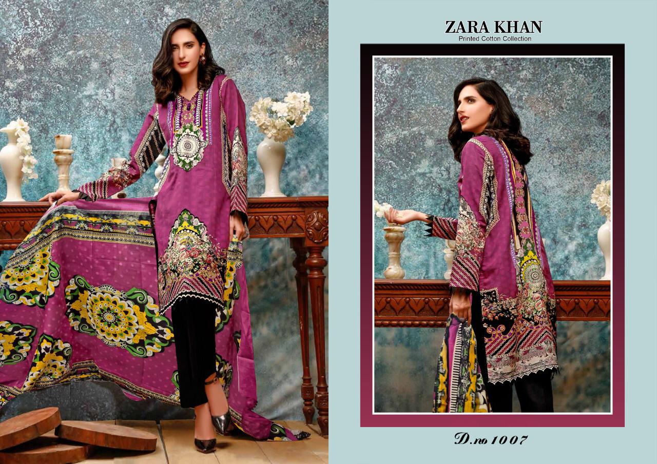 Salman Tex Zara Khan Printed Cotton Collection 1007