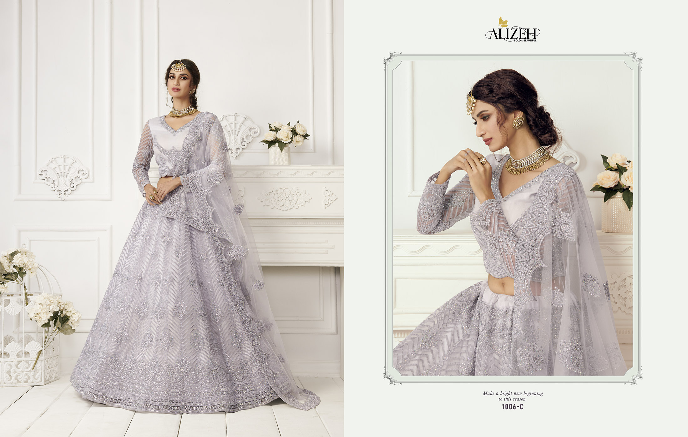 Alizeh Bridal Heritage Colour Saga 1006-C