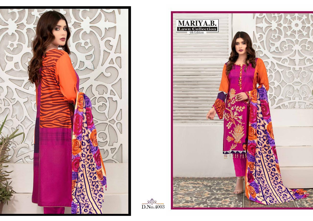 Maria B Lawn Collection  4003