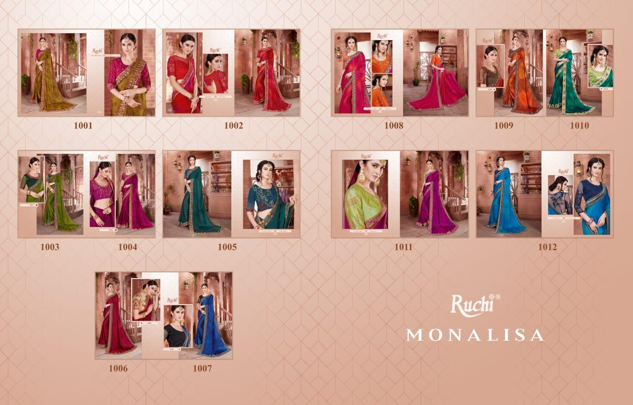 Ruchi Saree Monalisa 1001-1012