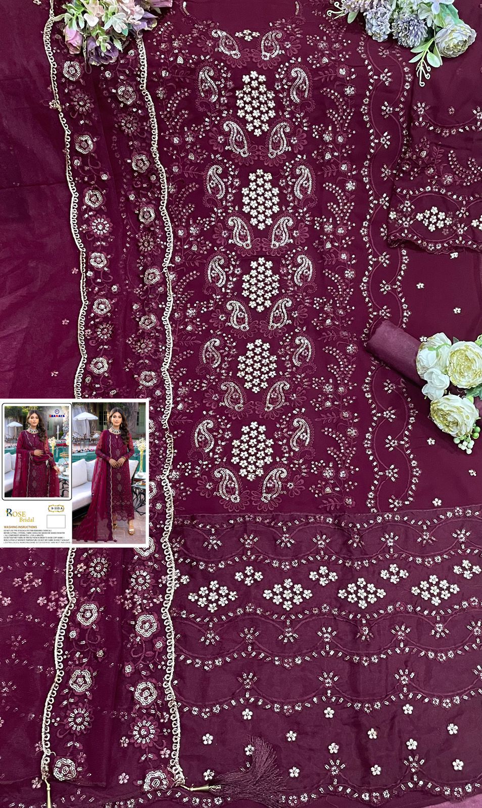 Shanaya Fashion Rose Bridal S-115-A