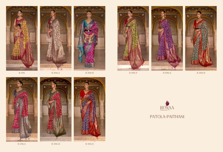 Rewaa Patola Paithani R-496 Colors 