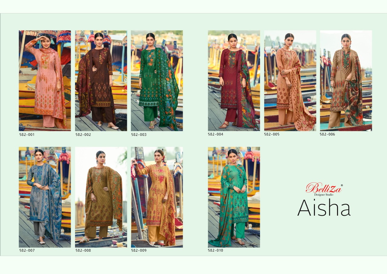 Belliza Designer Aisha 582-001 to 582-010