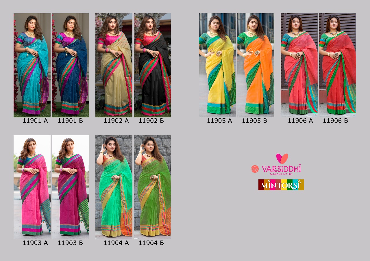Varsiddhi Fashion Mintorsi Kesar Cotton 11901-11906 AB 