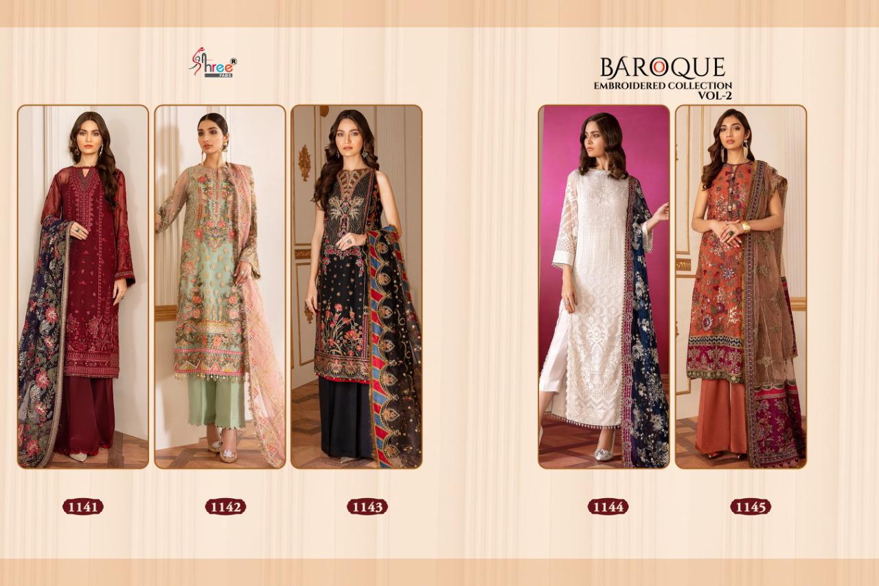 Shree Fabs Baroque Embroidered Collection 1141-1145
