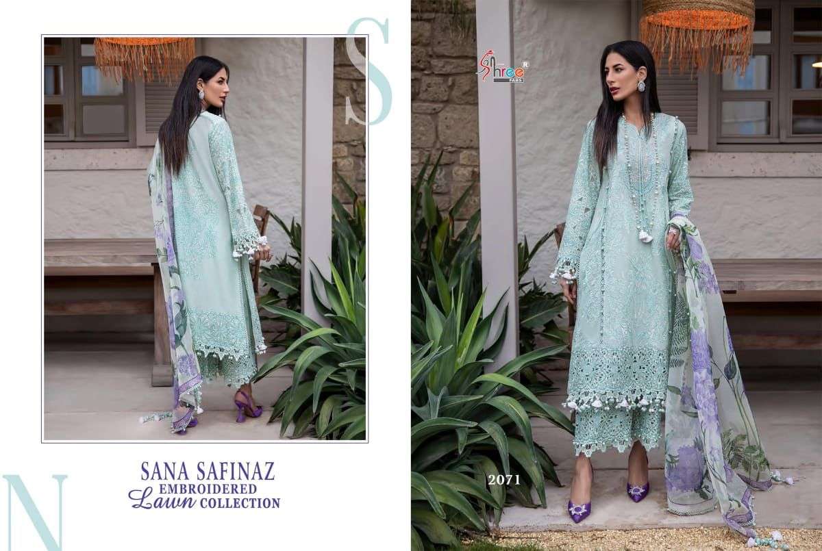 Shree Fab Sana Safinaz Embroidered Lawn Collection 2071