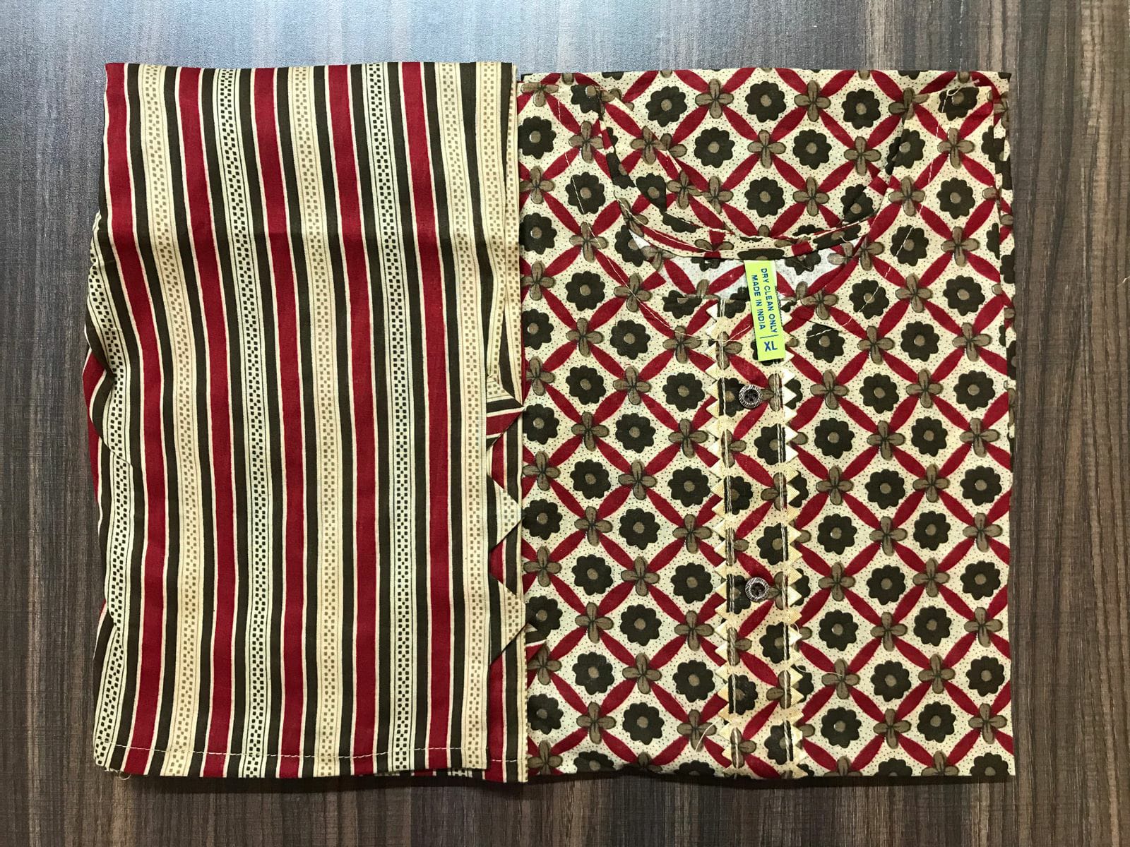 Non Catalog Fancy Jaipuri Cotton Print Kurtis With Pant D