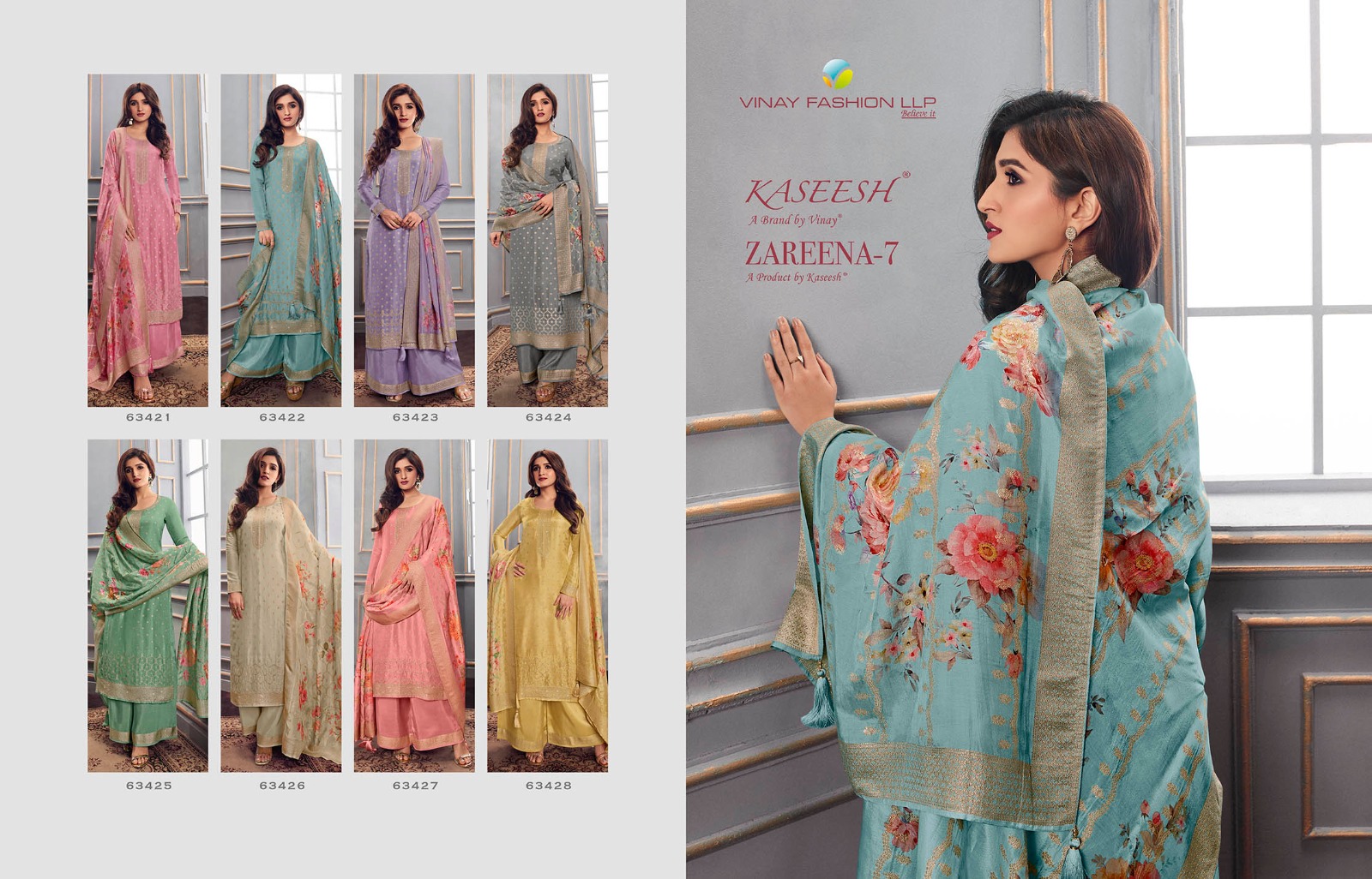 Vinay Fashion Kaseesh Zareena 53421-53428