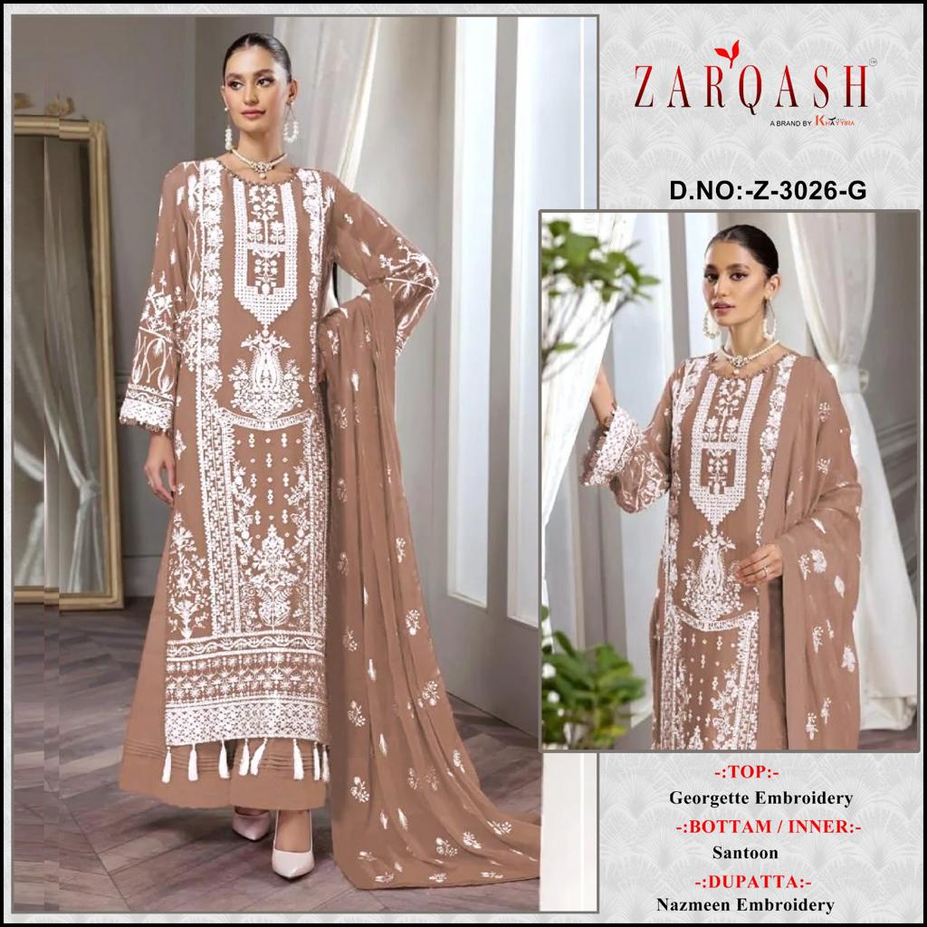 Zarqash Pakistani Suit Z-3026-C