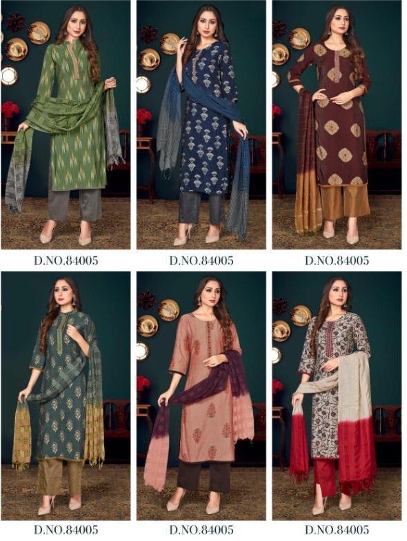 Neha Fashion Era Silk With Dupatta 84001-84006
