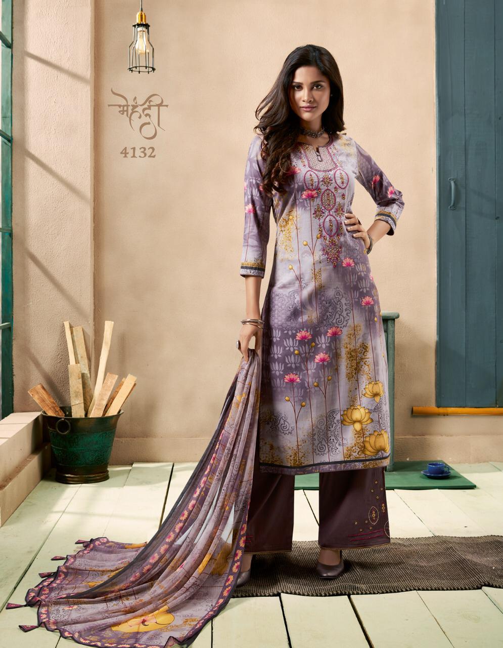 Kessi Fabrics Mehndi 4132