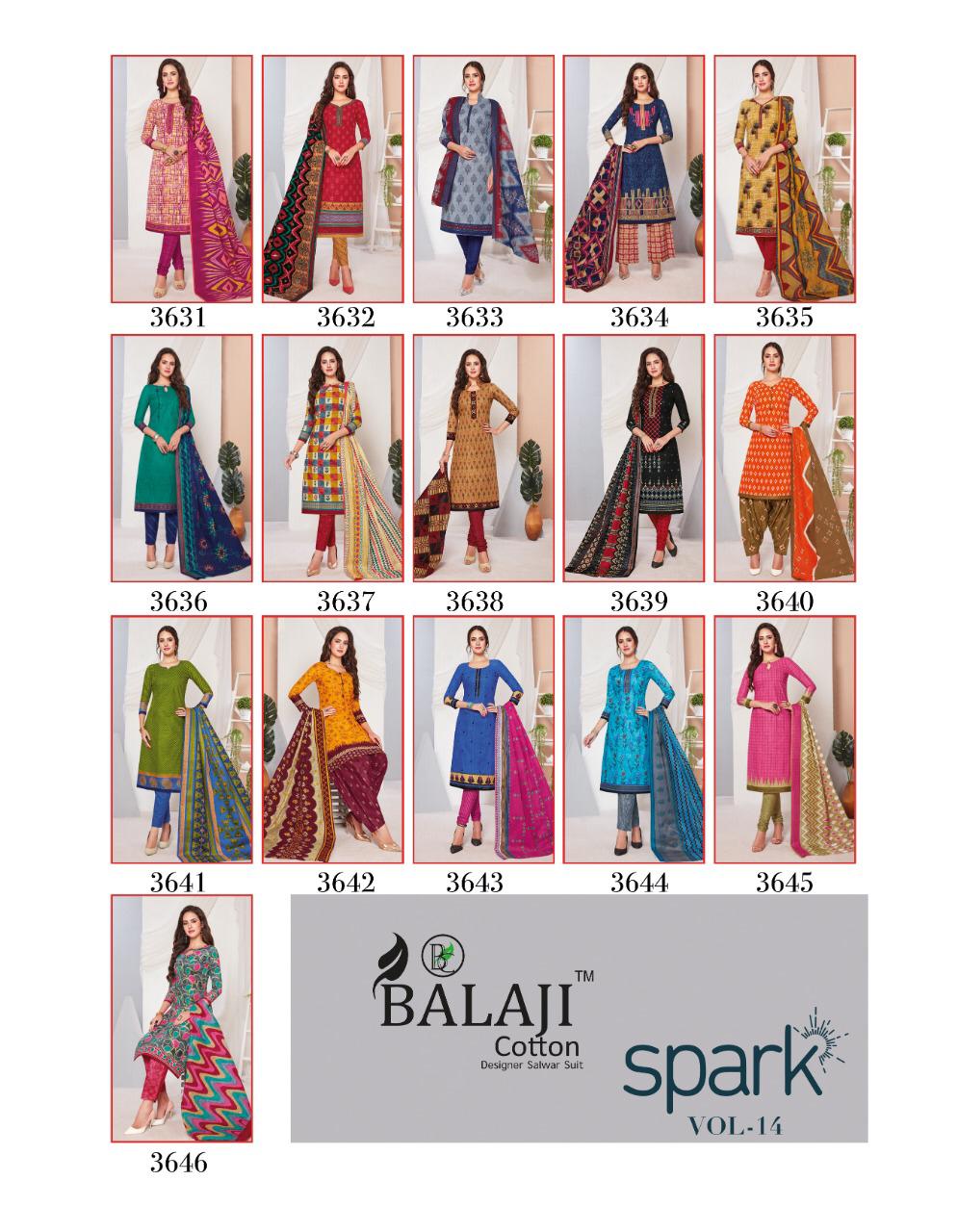 Balaji Cotton Spark 3631-3646