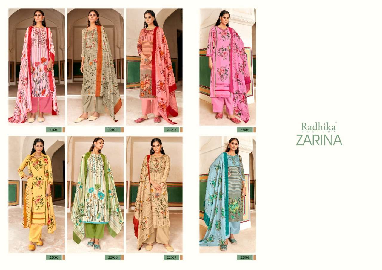 Radhika Fashion Zarina 22001-22008