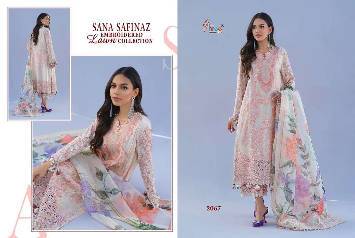 Shree Fab Sana Safinaz Embroidered Lawn Collection 2067