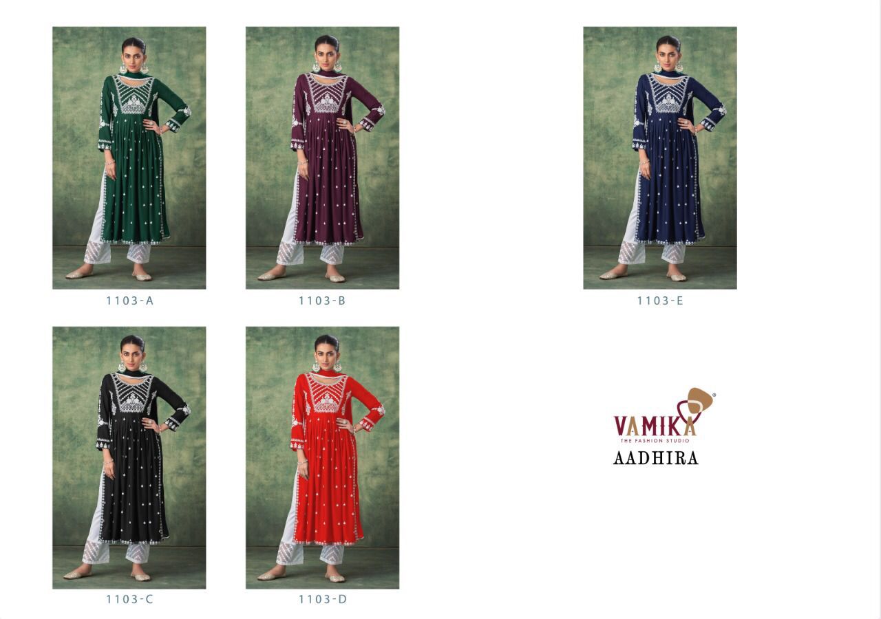 Vamika Fashion Aadhira 1103 Colors 