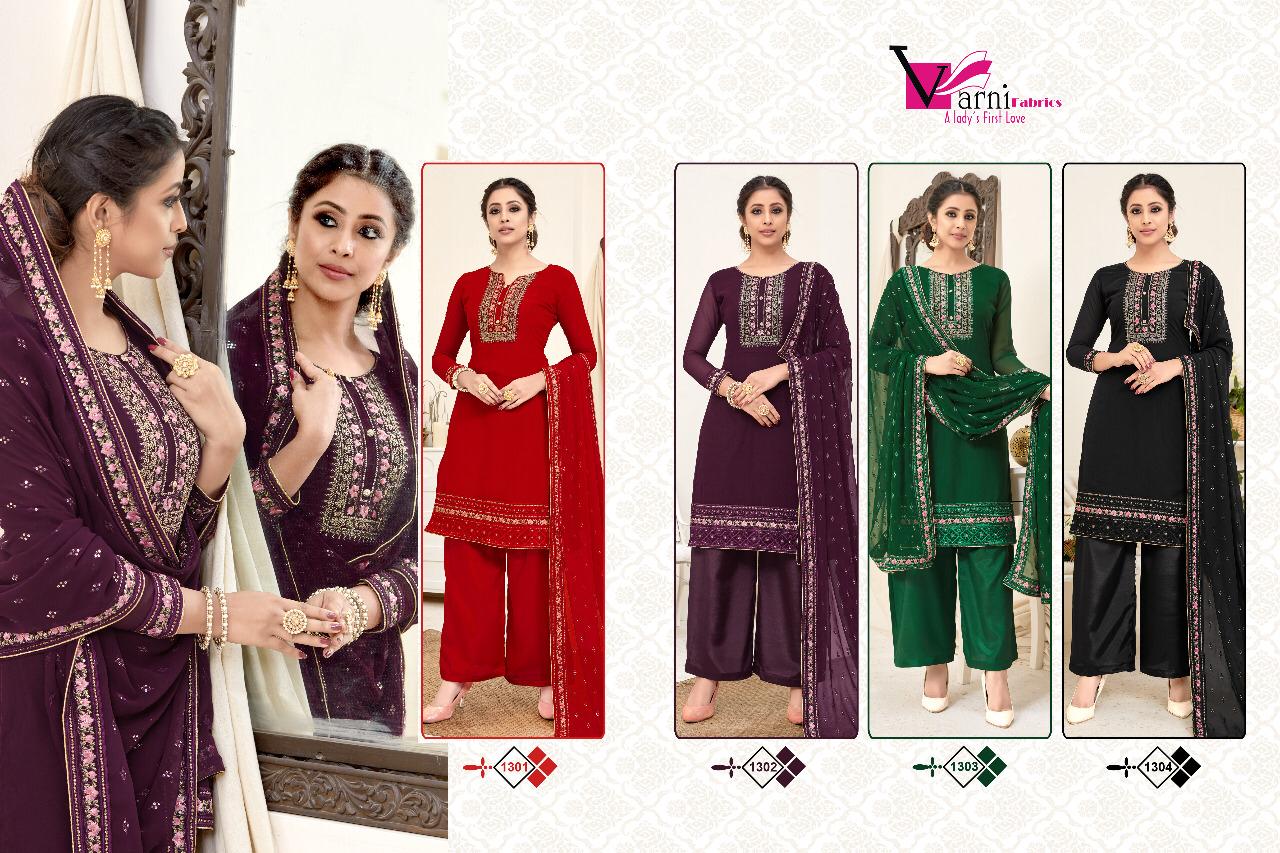 Varni Fabrics Zeeya Haseen 1301-1304