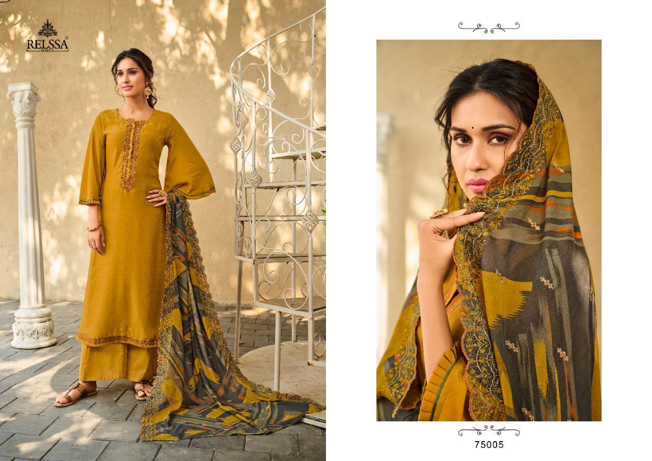 Relssa Fabrics Sajjan Amisha 75005