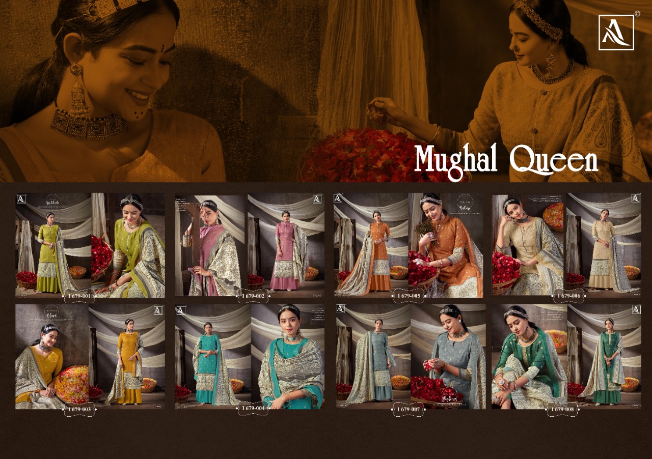 Alok Suits Mughal Queen 679-001-679-008