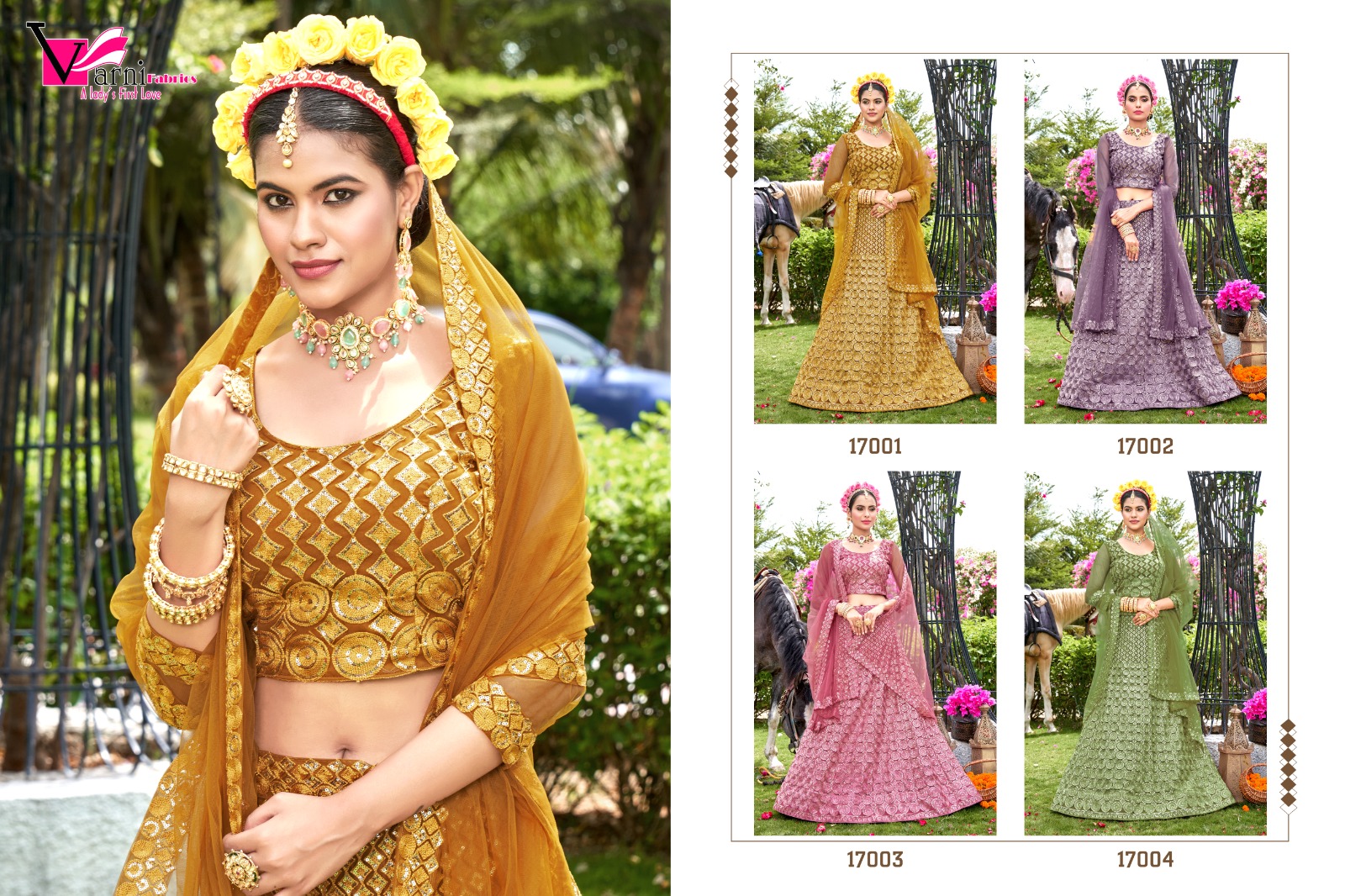 Varni Fabric Zeeya Suhani 17001-17004