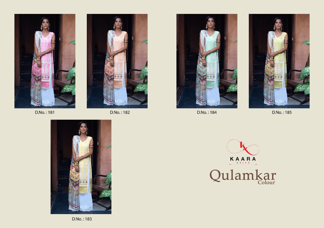 Kaara Suits Qulamkar Colour 181-185