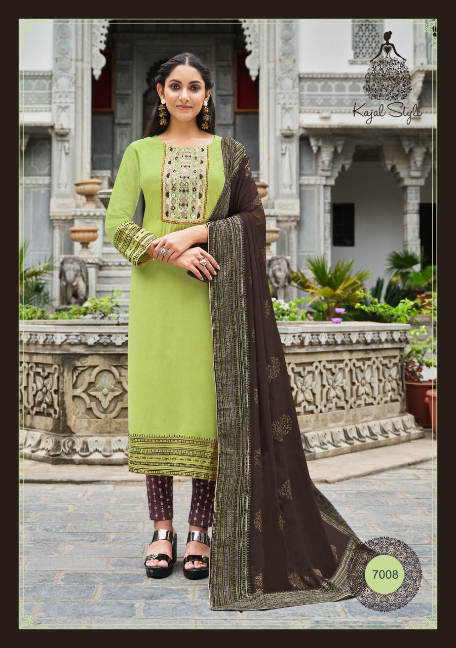Kajal Style Fashion Gulzar 7008