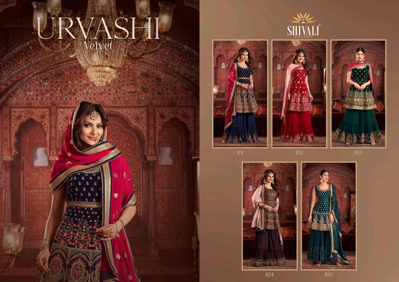 Shivali Fashion Urvashi Velvet 101-105