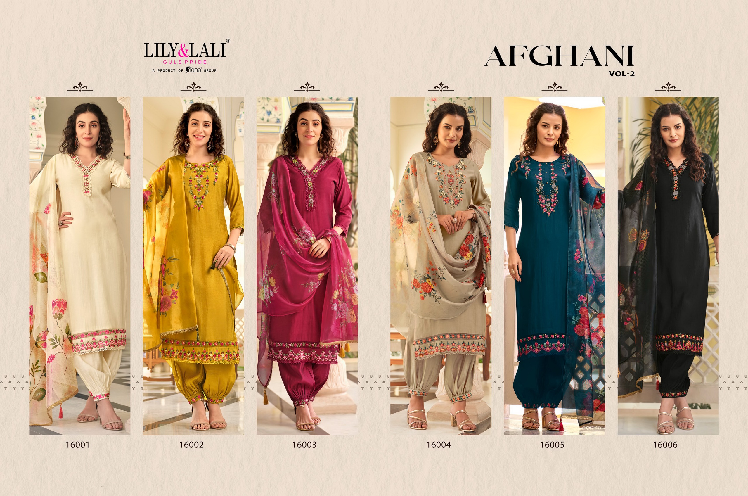 LILY & LALI AFGHANI-2 16001 TO 16006