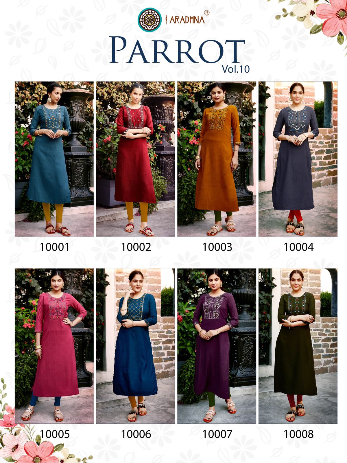 Aradhna Fashion Parrot 10001-10008